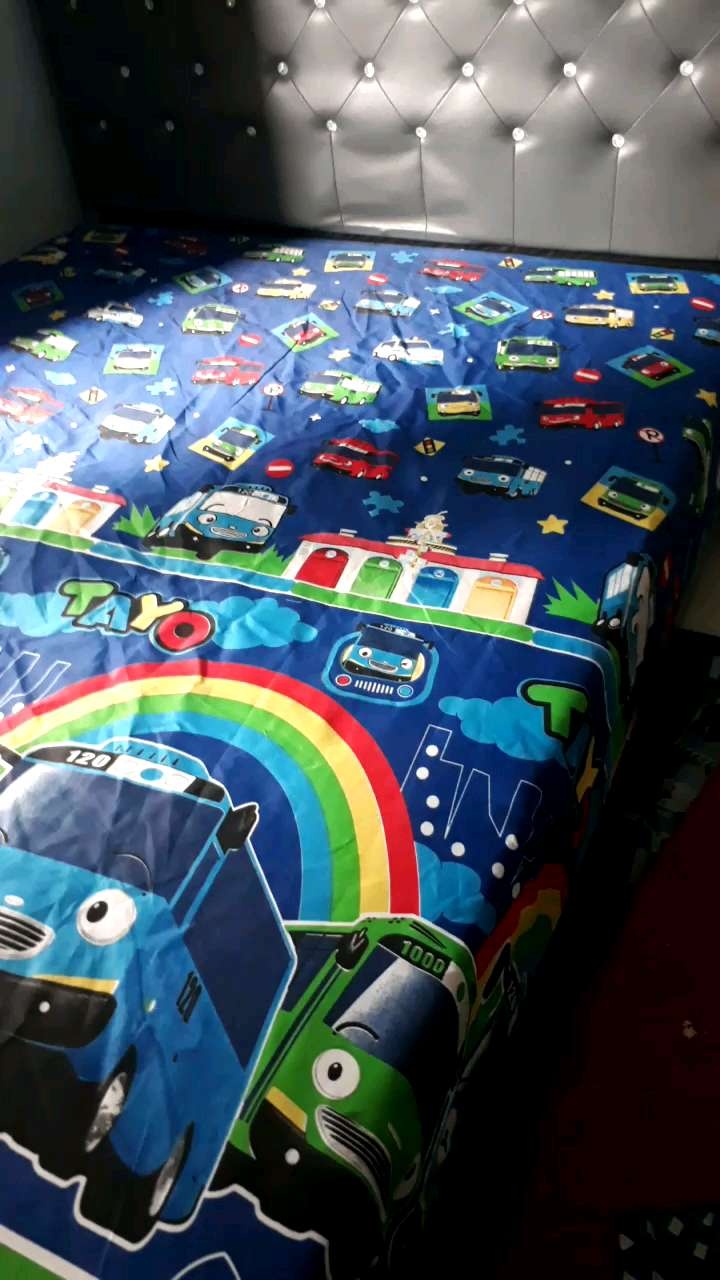 Seprai No1 Motif Tayo 180x200 Seprai Aja